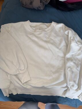 Cozy White Crewneck Womens Sweater